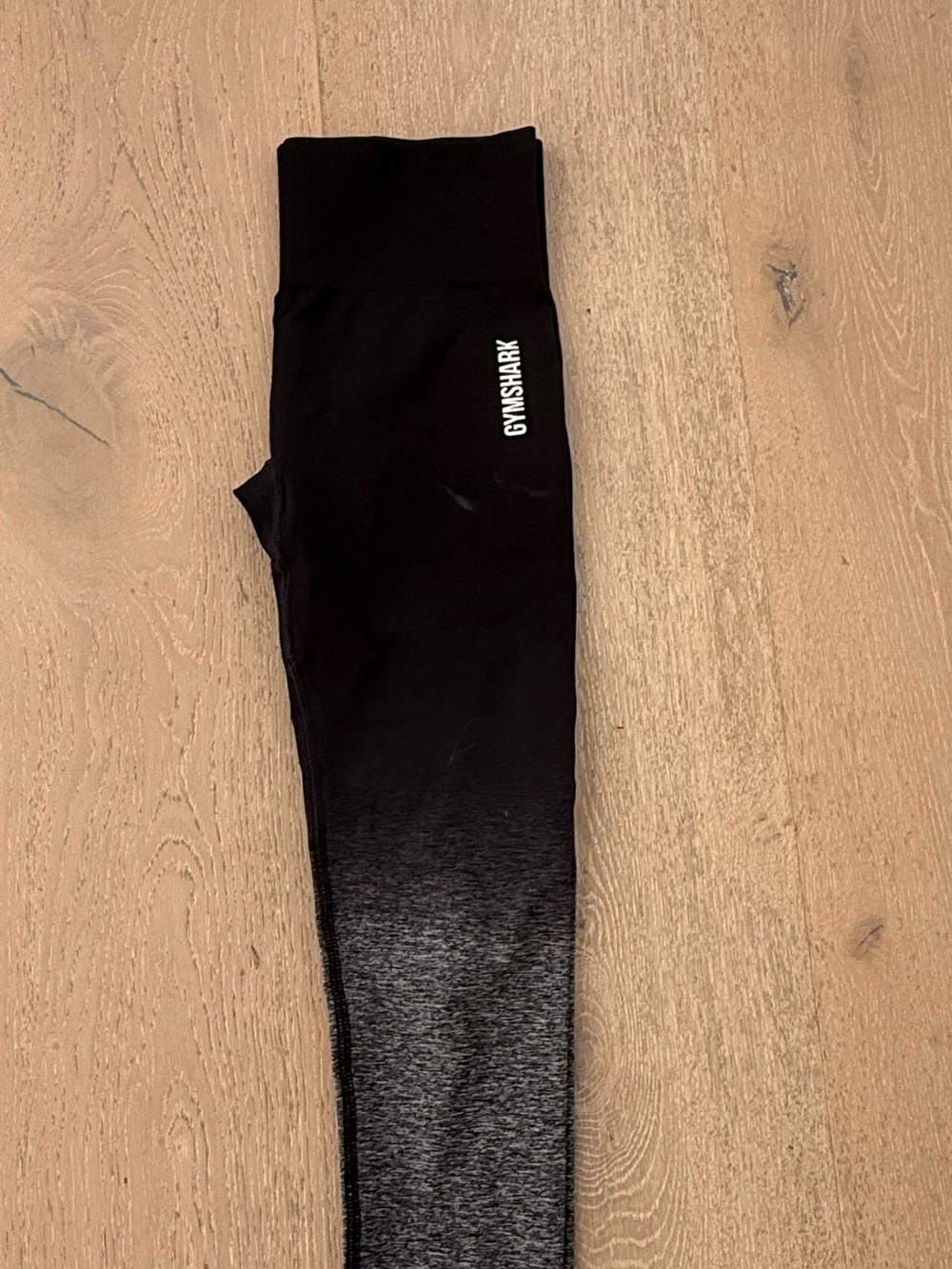 Gymshark Kids Black to Gray Ombre High-Waist Leggings
